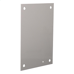 Wiegmann® NP3030 Flanged Rectangular Back Panel, 27 in W x 27 in H, Carbon Steel, White