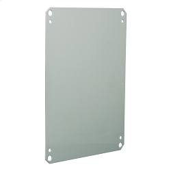 Wiegmann® NP3630C C Series Flanged Rectangular Back Panel, 28.2 in W 34.2 in H, Carbon Steel, White