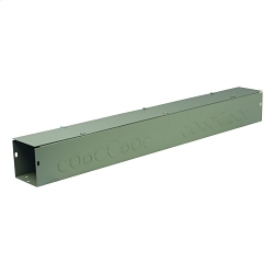 Wiegmann® S6648 S Series Straight Section Wireway, 48 in L 6 in W 6 in H, Screw Cover, Carbon Steel