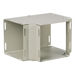 Wiegmann® T0606 Wireway Tee, For Use With HS and S Series 6 x 6 in Wireway, Carbon Steel, Gray
