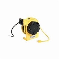 Woodhead® Super-Safeway® 997 130091 Type SJTOW Standard Duty Electric Cord Reel With Flying Lead, 120 VAC, 15 A, 35 ft L Cord, 12 AWG Conductor