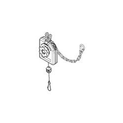 Woodhead® Aero-Motive® 130173-0069 Light Duty Retractor With Locks, 4 to 6 lb Load, 6.56 ft L Cable, 6.6 ft Travel