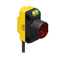 WORLD-BEAM® QS18VP6LLPQ5 All Purpose Photoelectric Sensor, Rectangle Shape, 10000 mm, Laser Sensing Beam, 0.7 ms Response, PNP Output