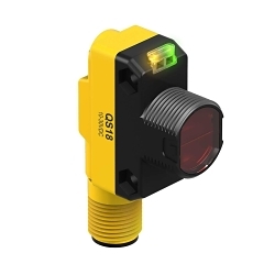 WORLD-BEAM® QS18VN6LPQ8 All Purpose Photoelectric Sensor, Rectangle Shape, 3500 mm, Visible Red LED Sensing Beam, 0.6 ms Response, NPN Output