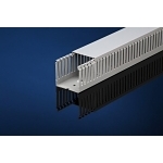 IBOCO T1E-2222G T1E Narrow Finger Wire Duct, Narrow Slot, 2-1/4 in W 2-1/4 in D, Rigid PVC