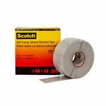 3M™ 7000006225 Premium Grade Tape, 30 ft L x 1 in W, 12 mil THK, Inorganic Silicon Rubber, Sky Blue Gray