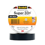 3M™ 7100201470 Premium Grade Tape, 76 ft L x 3/4 in W, 7 mil THK, PVC, Rubber Adhesive, Black