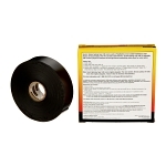 Scotch® 7000006090 130C Linermess Tape, 10 yd L 1 in W, 3 mil THK, Ethylene Rubber Backing, Black