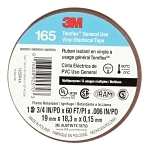 Temflex™ 7100169191 165BR4A Electrical Tape, 20 yd L 0.75 in W, 0.6 in THK, Vinyl, Rubber Adhesive, PVC Backing, Brown
