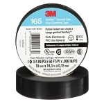 3M™ 7100169254 165 Multi-Purpose Tape, 60 ft L x 3/4 in W, 6 mil THK, Vinyl, Rubber Adhesive, PVC Backing, Black