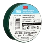 3M™ 7100169430 165 Multi-Purpose Tape, 60 ft L x 3/4 in W, 6 mil THK, Vinyl, Rubber Adhesive, PVC Backing, Green