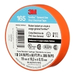 3M™ 7100169433 165 Multi-Purpose Tape, 60 ft L x 3/4 in W, 6 mil THK, Vinyl, Rubber Adhesive, PVC Backing, Orange