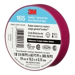 Temflex™ 7100169434 165PR4A Electrical Tape, 20 yd L 0.75 in W, 0.6 in THK, Vinyl, Rubber Adhesive, PVC Backing, Purple