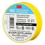 3M™ 7100169490 165 Multi-Purpose Tape, 60 ft L x 3/4 in W, 6 mil THK, Vinyl, Rubber Adhesive, PVC Backing, Yellow
