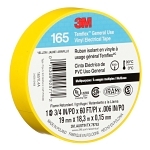 3M™ 7100169490 165 Multi-Purpose Tape, 60 ft L x 3/4 in W, 6 mil THK, Vinyl, Rubber Adhesive, PVC Backing, Yellow