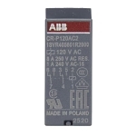 ABB 1SVR405601R2000 CR-P Pluggable Interface Relay, 8 A, 2CO 2 Form C DPDT Contact, 120 V AC V Coil