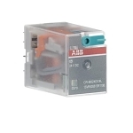 ABB 1SVR405613R1100 CR-M Pluggable Miniature Relay, 6 A, 4CO 4 Form C SPDT Contact, 24 V DC V Coil