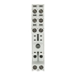 ABB 1SVR405650R0000 CR-P Logical Socket With Protective Separation, 250 V AC/DC, 10 A, For Use With 1CO or 2CO Plug-In CR-P Relay, 2 Poles