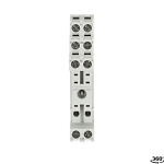 ABB 1SVR405650R0000 CR-P Logical Socket With Protective Separation, 250 V AC/DC, 10 A, For Use With 1CO or 2CO Plug-In CR-P Relay, 2 Poles