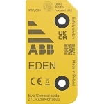 ABB 2TLA020046R0800 Eva Low Level EVA Actuator, For Use With Adam DYN/OSSD Sensors in the Eden Sensor Systems, IP69K, Yellow