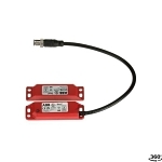 ABB Jokab Safety 2TLA050056R2100 Sense 7 Non-Contact Safety Switch With Quick-Connect Cable, 88 mm L x 25 mm W x 13 mm H Coded Magnetic Actuator, 0.2 A at 24 VDC Contact, 1NO-2NC Contact