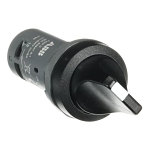 ABB C2SS2-10B-11 Compact Non-Illuminated Selector Switch, 22 mm, 1NO-1NC Contact, Short Lever Operator, Black