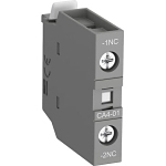 ABB CA4-01 CA Series 1-Pole Auxiliary Contact Block, 690/250 VDC, 0.1/2 A, 1NC Contacts