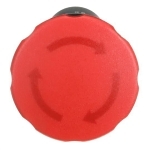 ABB CE4T-10R-02 CE4T Compact Non-Illuminated Pushbutton, 0.03 mm H x 0.04 mm W x 0.073 mm D, 2NC Contact, Push-Lock Twist-Release Operator, Red/Black