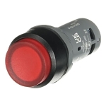 ABB CP3-11R-10 Compact Blank Extended Illuminated Push Button, 0.03 m W x 0.055 m D x 0.03 m H, 1NO Contact, Push Button Operator, Red