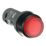 ABB CP3-11R-10 Compact Blank Extended Illuminated Push Button, 0.03 m W x 0.055 m D x 0.03 m H, 1NO Contact, Push Button Operator, Red