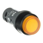 ABB CP3-11Y-10 Compact Blank Extended Illuminated Push Button, 0.03 m W x 0.055 m D x 0.03 m H, 1NO Contact, Push Button Operator, Yellow