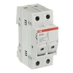 ABB E92/30SCC E90CC Fuse Holder, 600 V AC/DC, 30 A, 3 W Power Rating, 10 to 16 AWG Wire, 2 Poles