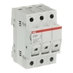 ABB E93/30SCC E90CC Fuse Holder, 600 VAC/VDC, 30 A, 3 W Power Rating, 10 to 16 AWG Wire, 3 Poles