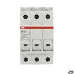 ABB E93/30SCC E90CC Fuse Holder, 600 VAC/VDC, 30 A, 3 W Power Rating, 10 to 16 AWG Wire, 3 Poles