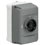 ABB IB132-G Lockable Enclosure, For Use With MS116, 132 Manual Motor Controller, Plastic, Gray/Black
