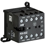ABB K6-22Z-84 Mini Contactor Relay, 5 A, 2NO-2NC 2 Form C Contact, 110 to 127 VAC V Coil