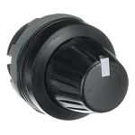 ABB KT-100B Potentiometer Knob, For Use With 6 to 6.35 mm Dia Shaft, Black Plastic Bezel
