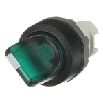 ABB M2SS2-11G M2SS Modular Illuminated Selector Switch, 0.05 mm L x 0.048 mm W x 0.03 mm H, Short Lever Operator, 2 Positions, Green