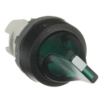 ABB M2SS2-11G M2SS Modular Illuminated Selector Switch, 0.05 mm L x 0.048 mm W x 0.03 mm H, Short Lever Operator, 2 Positions, Green