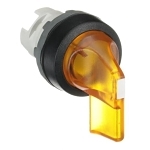 ABB M2SS5-11Y Modular Illuminated Selector Switch, 0.03 m H x 0.048 m W x 0.05 m D, 2 Positions, Yellow