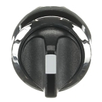 ABB M3SS1-30B Non-Illuminated Selector Switch, 0.03 mm H x 0.048 mm W x 0.05 mm D, Short Handle Operator, Black