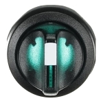 ABB M3SS2-11G Modular Illuminated Selector Switch, 0.03 m H x 0.048 m W x 0.05 m D, Selector Switch Operator, 3 Positions, Green
