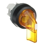 ABB M3SS4-11Y Modular Illuminated Selector Switch, 0.03 m H x 0.048 m W x 0.05 m D, 3 Positions, Yellow