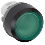 ABB MP1-11G Modular Illuminated Pushbutton Operator, 0.029 mm H x 0.029 mm W x 0.033 mm D, Flush Operator, Momentary Contact, Green