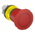 ABB MPEP4-10R Modular Non-Illuminated Pushbutton, 40 mm, 2 Positions, Red
