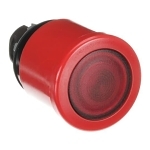 ABB MPMP3-11R Modular Blank Illuminated Emergency Stop Pushbutton, 0.042 m W x 0.067 m D x 0.042 m H, Red
