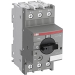 ABB MS132-16 MS132 Type MS132 Manual Motor Starter, ON/OFF/Trip Action, 3 Poles, IP20 Enclosure