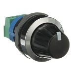 ABB MT-310B Modular Speed Potentiometer With Chrome Bezel, 2 W Power Rating, 10 kOhm, 280 deg Rotation