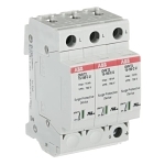 ABB System pro M compact® OVRT23L15320PU OVR Type 2 Surge Protective Device, 320/640 V, 50/60 Hz, 3 Poles, 200 kA SCCR, 3 Phase
