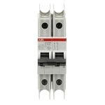 ABB SU202M-Z15 SU200M High Performance Miniature Circuit Breaker, 277/480Y VAC, 48/96 VDC, 15 A, 10 kA Interrupt, 2 Poles, Thermal Magnetic Trip